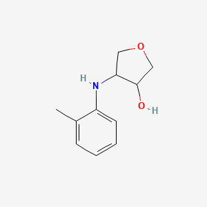 4-[(2-Methylphenyl)amino]oxolan-3-ol