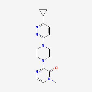3-(4-(6-cyclopropylpyridazin-3-yl)piperazin-1-yl)-1-methylpyrazin-2(1H)-one