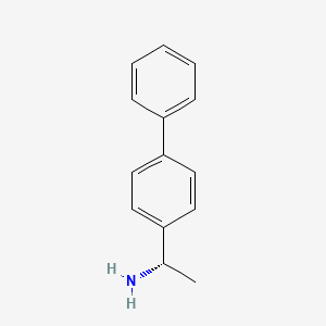 molecular formula C14H15N B2366674 (1S)-1-(1,1'-biphenyl-4-yl)ethanamine CAS No. 223418-63-1