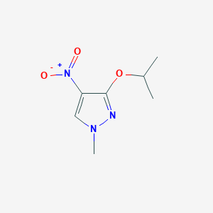 molecular formula C7H11N3O3 B2366676 3-Isopropoxy-1-methyl-4-nitro-1H-pyrazole CAS No. 2142660-28-2