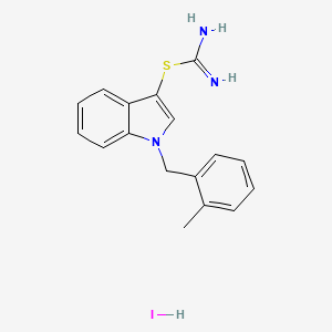 1-(2-Methylbenzyl)-1H-indol-3-yl imidothiocarbamate hydroiodide