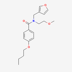 molecular formula C19H25NO4 B2366682 4-丁氧基-N-(呋喃-3-基甲基)-N-(2-甲氧基乙基)苯甲酰胺 CAS No. 1421498-71-6