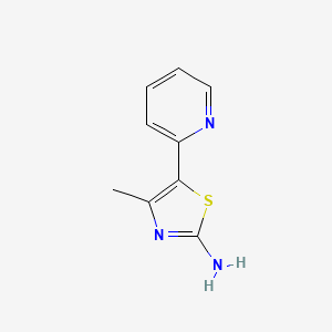 molecular formula C9H9N3S B2366683 4-甲基-5-吡啶-2-基-1,3-噻唑-2-胺 CAS No. 94284-47-6
