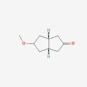 molecular formula C9H14O2 B2366747 (3aR,5R,6aS)-5-methoxy-octahydropentalen-2-one CAS No. 441016-97-3