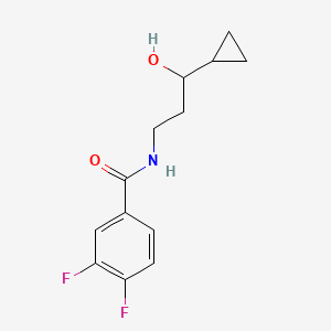 molecular formula C13H15F2NO2 B2366759 N-(3-cyclopropyl-3-hydroxypropyl)-3,4-difluorobenzamide CAS No. 1421531-90-9
