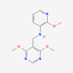 molecular formula C13H16N4O3 B2366762 N-[(4,6-dimethoxypyrimidin-5-yl)methyl]-2-methoxypyridin-3-amine CAS No. 1157519-58-8