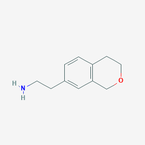 molecular formula C11H15NO B2366767 2-(Isochroman-7-yl)ethan-1-amine CAS No. 1367949-05-0