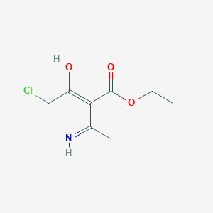 molecular formula C8H12ClNO3 B2366771 Ethyl (Z)-4-chloro-2-ethanimidoyl-3-hydroxybut-2-enoate CAS No. 78120-39-5