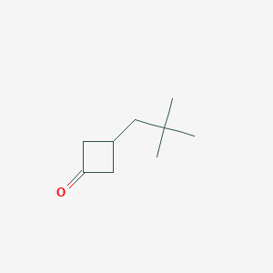 molecular formula C9H16O B2366772 3-(2,2-dimethylpropyl)cyclobutan-1-one CAS No. 570410-18-3