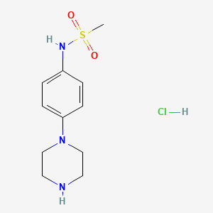 N-[4-(piperazin-1-yl)phenyl]methanesulfonamide hydrochloride