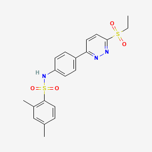 N-(4-(6-(ethylsulfonyl)pyridazin-3-yl)phenyl)-2,4-dimethylbenzenesulfonamide