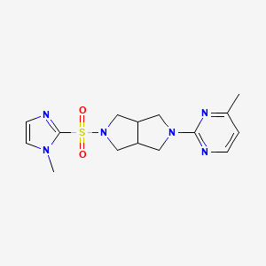 5-(1-Methylimidazol-2-yl)sulfonyl-2-(4-methylpyrimidin-2-yl)-1,3,3a,4,6,6a-hexahydropyrrolo[3,4-c]pyrrole