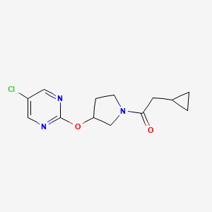 1-(3-((5-Chloropyrimidin-2-yl)oxy)pyrrolidin-1-yl)-2-cyclopropylethanone