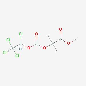 molecular formula C8H10Cl4O5 B023668 2-Methyl-2-[[(1,2,2,2-tetrachloroethoxy)carbonyl]oxy]propanoic Acid Methyl Ester CAS No. 160651-93-4