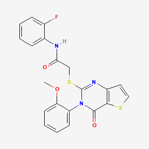 N-(2-fluorophenyl)-2-{[3-(2-methoxyphenyl)-4-oxo-3,4-dihydrothieno[3,2-d]pyrimidin-2-yl]sulfanyl}acetamide