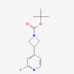 molecular formula C13H17FN2O2 B2366831 Tert-butyl 3-(2-fluoropyridin-4-yl)azetidine-1-carboxylate CAS No. 2093427-33-7