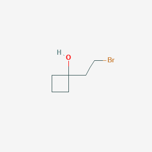 molecular formula C6H11BrO B2366841 1-(2-Bromoethyl)cyclobutan-1-ol CAS No. 1909309-61-0