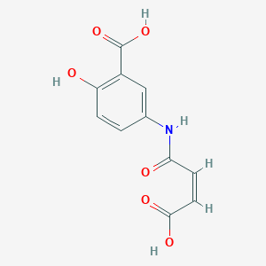 (Z)-5-(3-carboxyacrylamido)-2-hydroxybenzoic acid