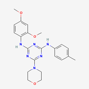 N2-(2,4-dimethoxyphenyl)-6-morpholino-N4-(p-tolyl)-1,3,5-triazine-2,4-diamine