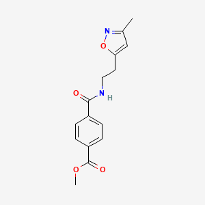Methyl 4-((2-(3-methylisoxazol-5-yl)ethyl)carbamoyl)benzoate