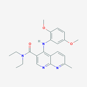 N-(4-chlorophenyl)-4-[4-methyl-5-(piperidin-1-ylcarbonyl)-1,3-thiazol-2-yl]thiophene-2-sulfonamide