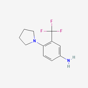 4-(Pyrrolidin-1-yl)-3-(trifluoromethyl)aniline