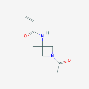 molecular formula C9H14N2O2 B2366881 N-(1-Acetyl-3-methylazetidin-3-yl)prop-2-enamide CAS No. 2224186-58-5