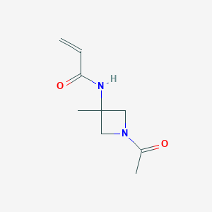 N-(1-Acetyl-3-methylazetidin-3-yl)prop-2-enamide