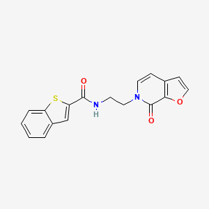 N-(2-(7-oxofuro[2,3-c]pyridin-6(7H)-yl)ethyl)benzo[b]thiophene-2-carboxamide