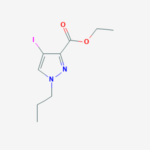 molecular formula C9H13IN2O2 B2366901 ethyl 4-iodo-1-propyl-1H-pyrazole-3-carboxylate CAS No. 1856057-69-6