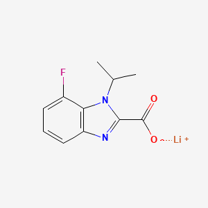 Lithium 7-fluoro-1-isopropyl-1H-benzo[d]imidazole-2-carboxylate