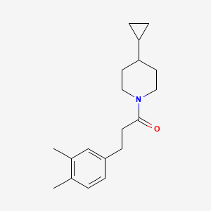 1-(4-Cyclopropylpiperidin-1-yl)-3-(3,4-dimethylphenyl)propan-1-one