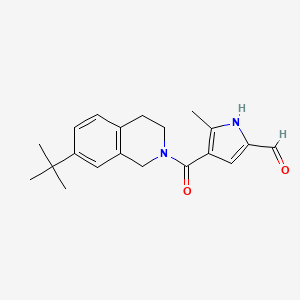 B2366933 4-(7-tert-butyl-1,2,3,4-tetrahydroisoquinoline-2-carbonyl)-5-methyl-1H-pyrrole-2-carbaldehyde CAS No. 2094184-64-0