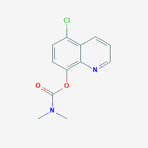 molecular formula C12H11ClN2O2 B2366949 5-Chloroquinolin-8-yl dimethylcarbamate CAS No. 329228-07-1