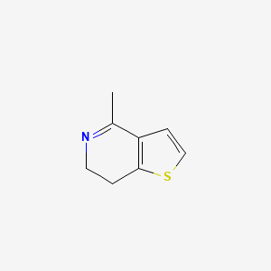 molecular formula C8H9NS B2366975 4-methyl-6H,7H-thieno[3,2-c]pyridine CAS No. 30433-99-9