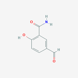molecular formula C8H7NO3 B2366987 5-Formyl-2-hydroxybenzamide CAS No. 76143-20-9