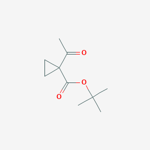 molecular formula C10H16O3 B2367001 tert-Butyl 1-acetylcyclopropanecarboxylate CAS No. 102540-66-9