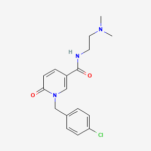 molecular formula C17H20ClN3O2 B2367005 1-[(4-chlorophenyl)methyl]-N-[2-(dimethylamino)ethyl]-6-oxo-1,6-dihydropyridine-3-carboxamide CAS No. 338783-43-0