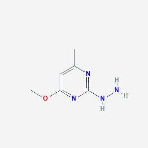 molecular formula C6H10N4O B2367047 2-Hydrazinyl-4-methoxy-6-methylpyrimidine CAS No. 36951-92-5