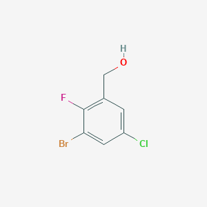 molecular formula C7H5BrClFO B2367056 3-Bromo-5-chloro-2-fluorobenzyl alcohol CAS No. 1809161-65-6