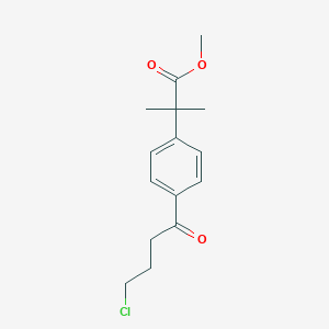 B023671 Methyl 2-(4-(4-chlorobutanoyl)phenyl)-2-methylpropanoate CAS No. 154477-54-0