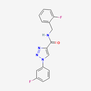N-(2-fluorobenzyl)-1-(3-fluorophenyl)-1H-1,2,3-triazole-4-carboxamide