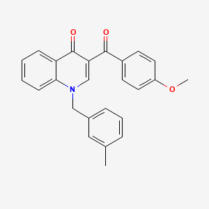 3-(4-methoxybenzoyl)-1-(3-methylbenzyl)quinolin-4(1H)-one