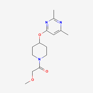 1-(4-((2,6-Dimethylpyrimidin-4-yl)oxy)piperidin-1-yl)-2-methoxyethanone