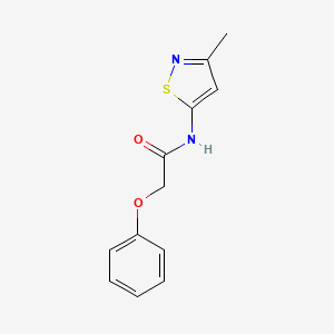 molecular formula C12H12N2O2S B2367216 N-(3-methyl-1,2-thiazol-5-yl)-2-phenoxyacetamide CAS No. 1234955-18-0