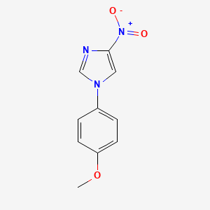 molecular formula C10H9N3O3 B2367251 1-(4-methoxyphenyl)-4-nitro-1H-imidazole CAS No. 135307-49-2
