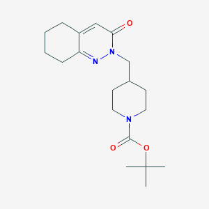B2367270 Tert-butyl 4-[(3-oxo-5,6,7,8-tetrahydrocinnolin-2-yl)methyl]piperidine-1-carboxylate CAS No. 2379996-86-6