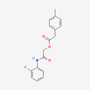 molecular formula C17H16FNO3 B2367347 2-[(2-Fluorophenyl)amino]-2-oxoethyl (4-methylphenyl)acetate CAS No. 1797043-19-6