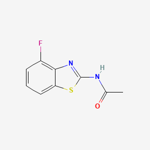 molecular formula C9H7FN2OS B2367366 N-(4-fluoro-1,3-benzothiazol-2-yl)acetamide CAS No. 897618-17-6