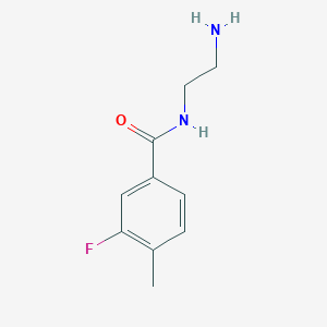 molecular formula C10H13FN2O B2367368 N-(2-aminoethyl)-3-fluoro-4-methylbenzamide CAS No. 950070-03-8